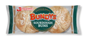 4 pack of Bundys Sourdough Buns